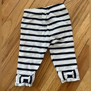 GAP Baby Bow Striped Navy and White Pants